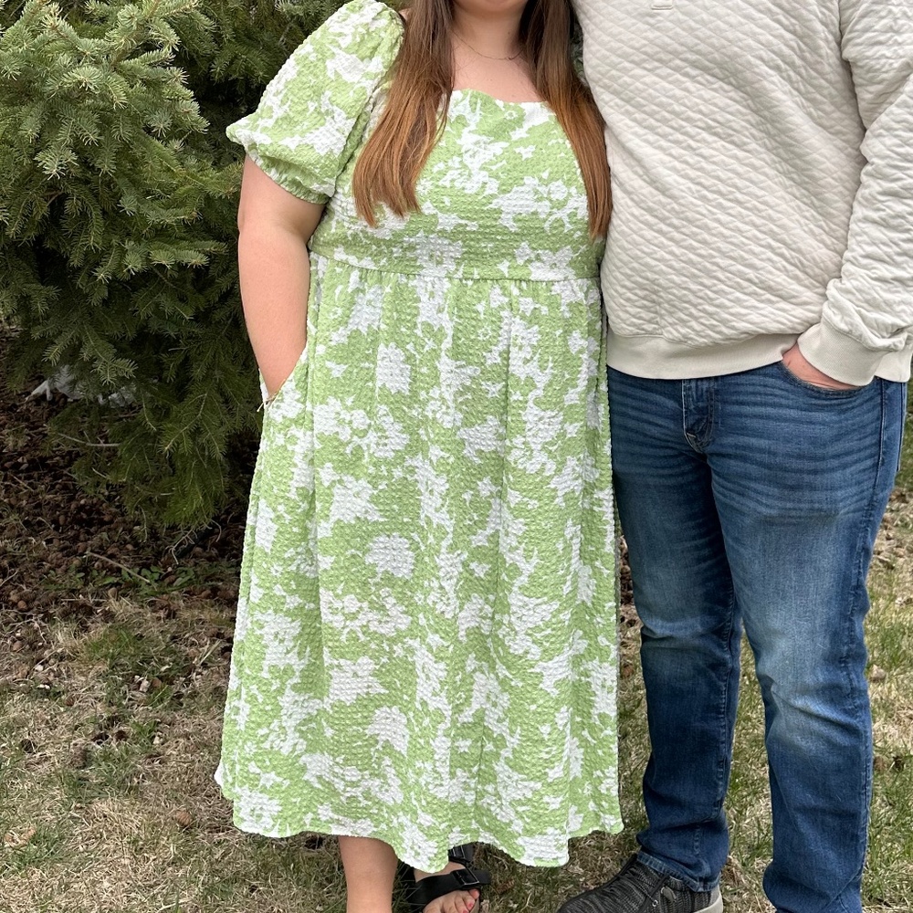 Green&White/Black&White dresses